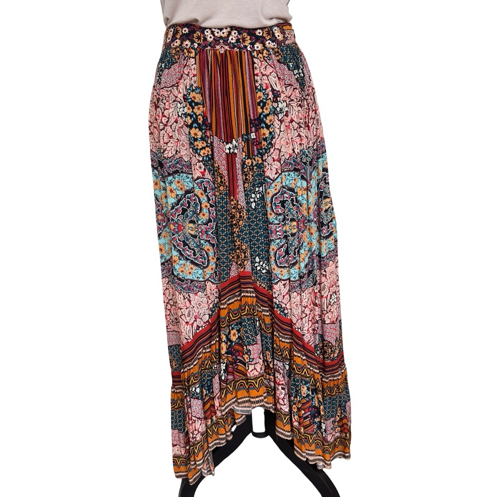 ANTHROPOLOGIE  ALLAIRE  HIGH-LOW MAXI SKIRT  by BHANUNI 100% viscose - SIZE 2 - Picture 6 of 13